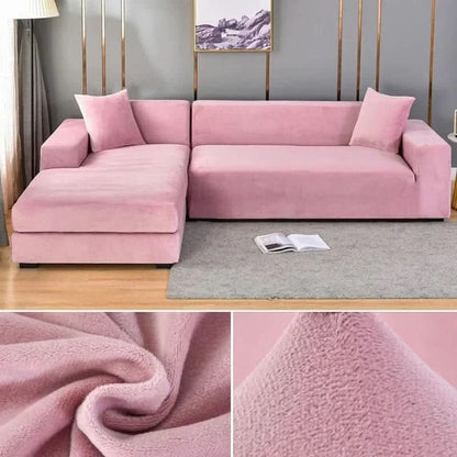 Sofa Cover Stretch-Fit Anti-Slip Velvety Polyester