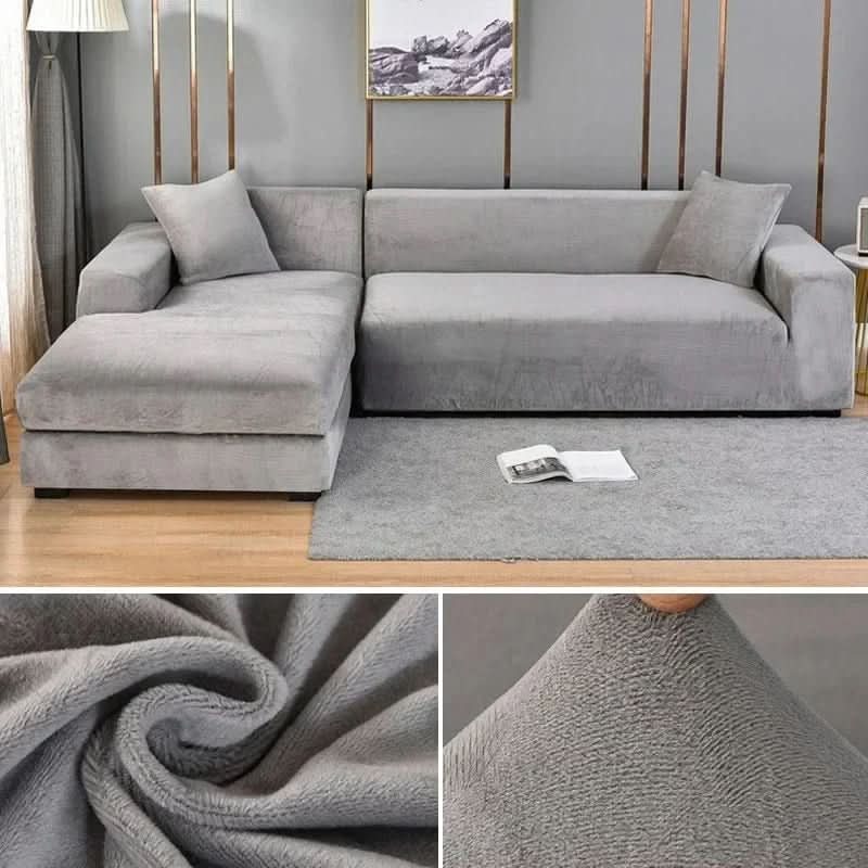 Sofa Cover Stretch-Fit Anti-Slip Velvety Polyester