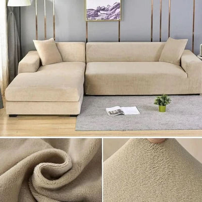 Sofa Cover Stretch-Fit Anti-Slip Velvety Polyester