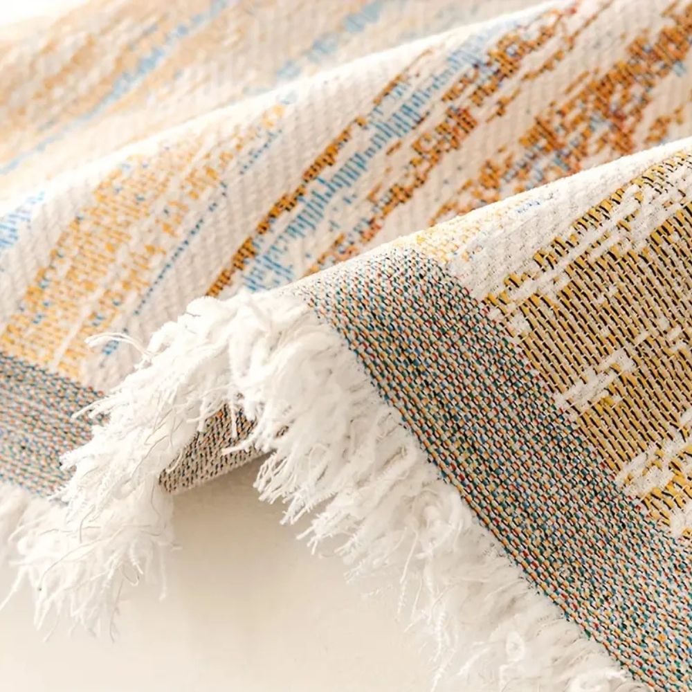 Sofa Cover Striped Chenille Breathable & Non-Slip