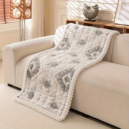 Sofa Cover Thick Quilted Plush Anti-Slip Backing Pet-Friendly