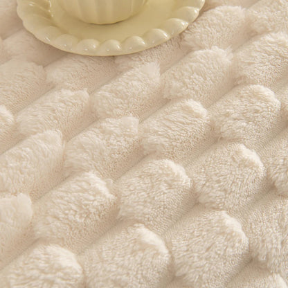 Sofa Cover Tufted Bubble Knit Microfiber Machine Washable