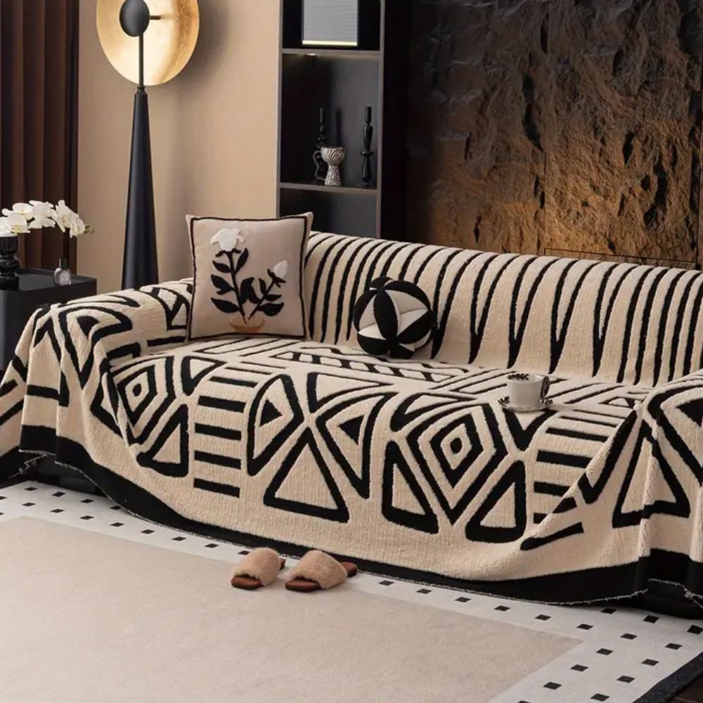 Sofa Cover Velveteen Jacquard Microfiber Non-Slip