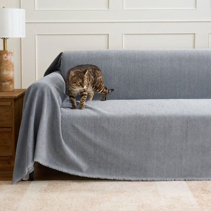 Sofa Cover Water-Repellent Pet-Resistant Herringbone Weave