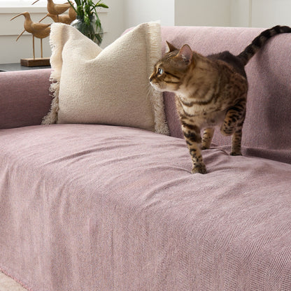 Sofa Cover Water-Repellent Pet-Resistant Herringbone Weave