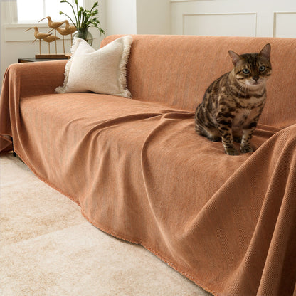 Sofa Cover Water-Repellent Pet-Resistant Herringbone Weave
