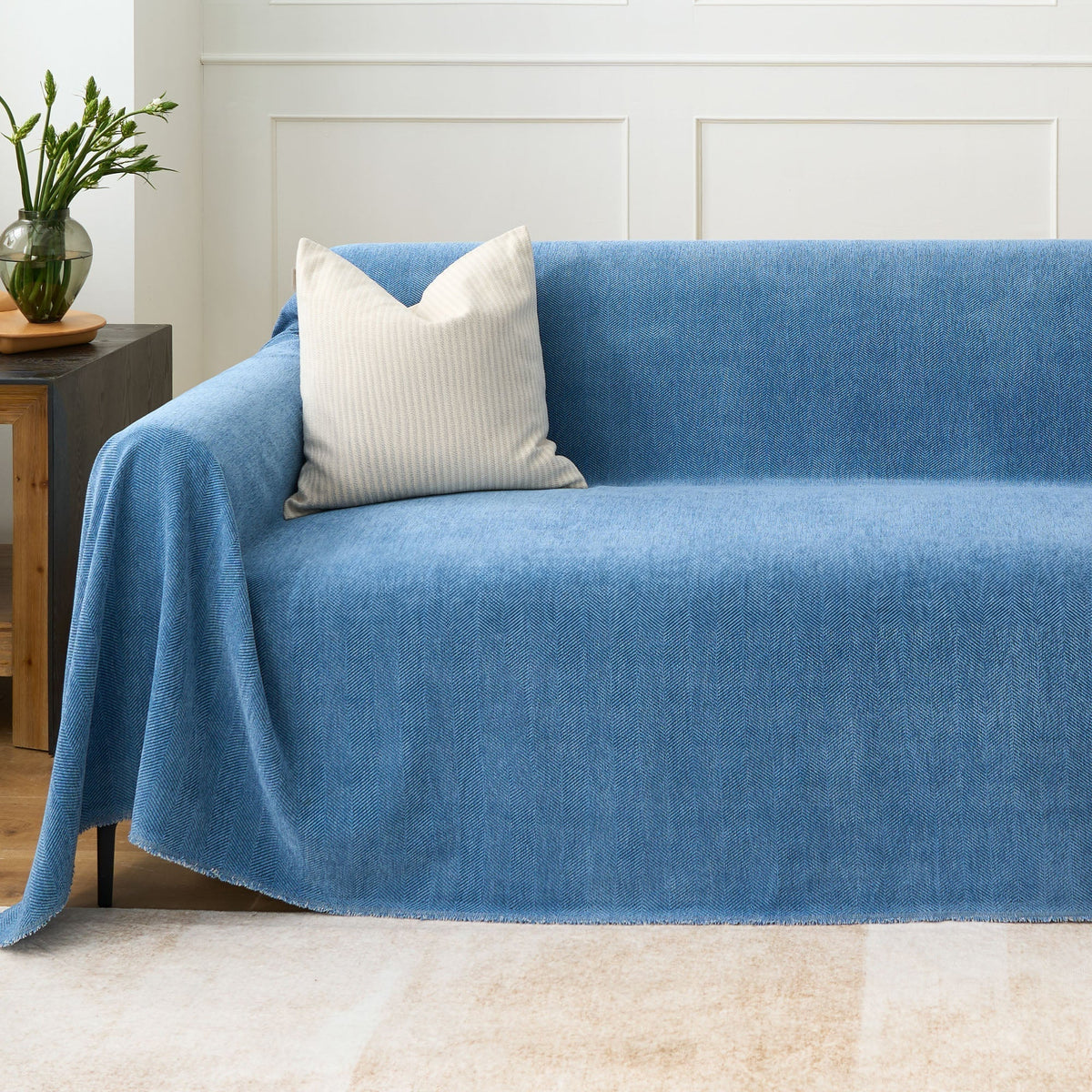 Sofa Cover Water-Repellent Pet-Resistant Herringbone Weave