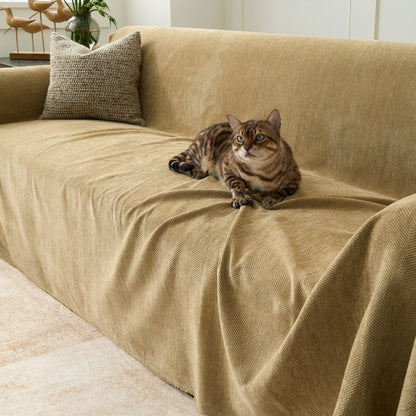 Sofa Cover Water-Repellent Pet-Resistant Herringbone Weave