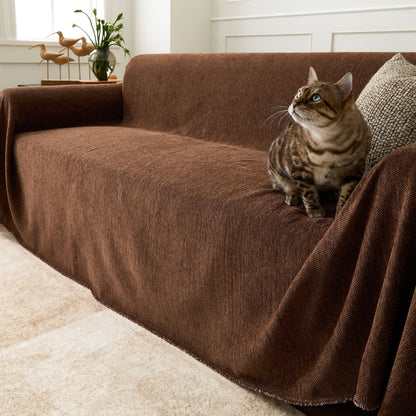 Sofa Cover Water-Repellent Pet-Resistant Herringbone Weave