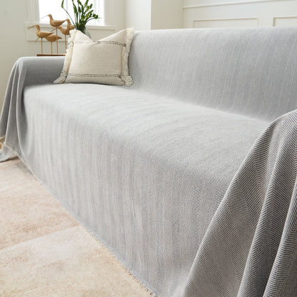Sofa Cover Water-Repellent Pet-Resistant Herringbone Weave