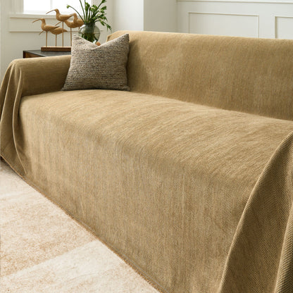 Sofa Cover Water-Repellent Pet-Resistant Herringbone Weave