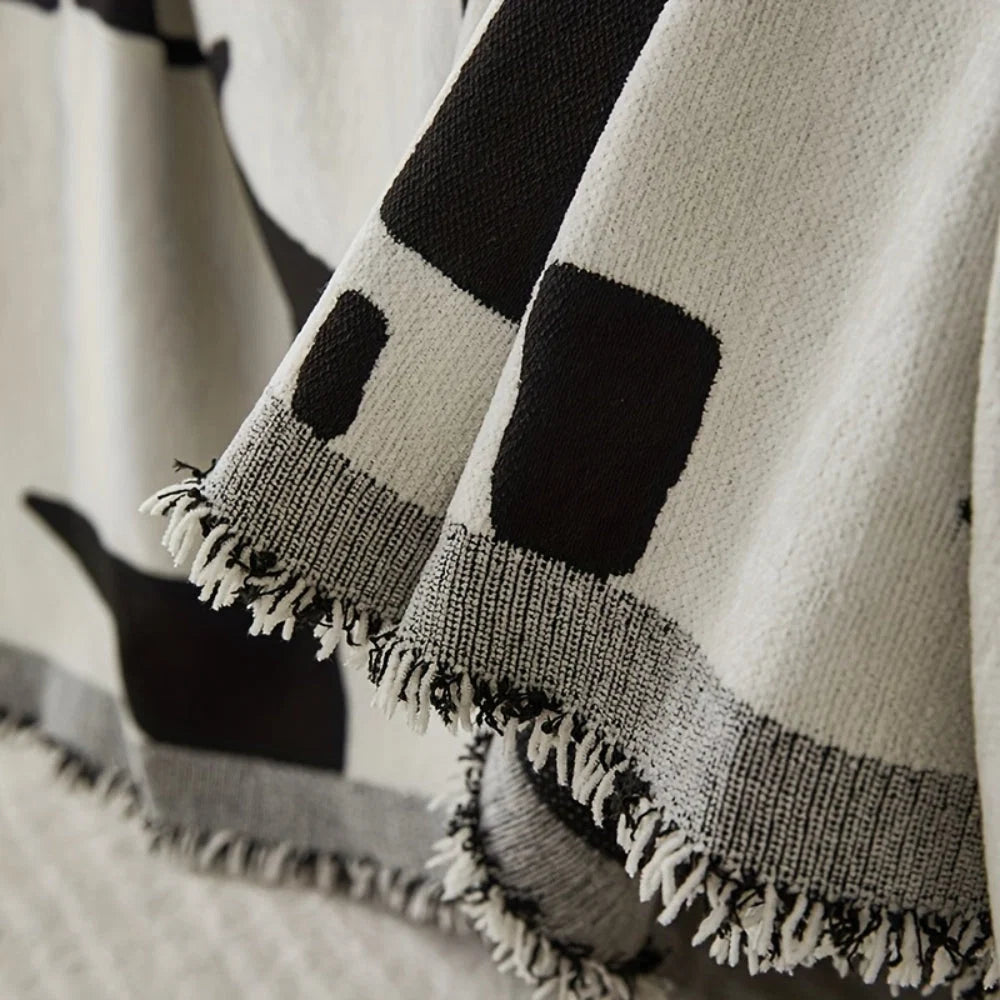 Sofa Cover Wavy Stripe Chenille Reversible