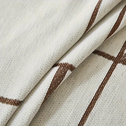 Sofa Cover Wavy Stripe Chenille Reversible