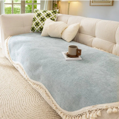 Sofa Cover Woven Chenille Reversible Non-Slip