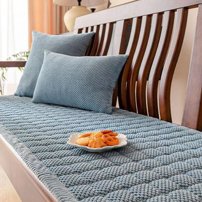 Sofa Seat Cover Ribbed Corduroy Thickened Padding Anti-Slip