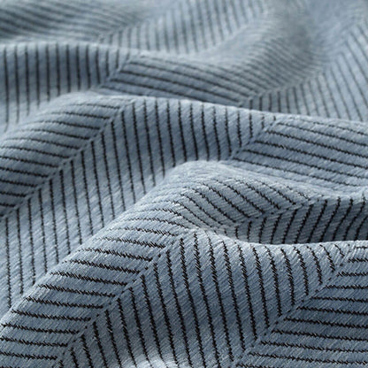 Sofa Throw Blanket Chenille Herringbone Machine-Washable