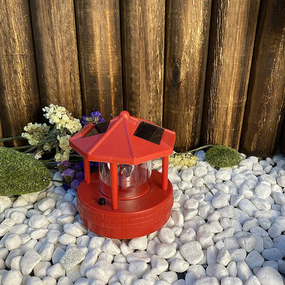 Solar Garden Light Rotating Lighthouse Beacon IP44 Weather-Resistant