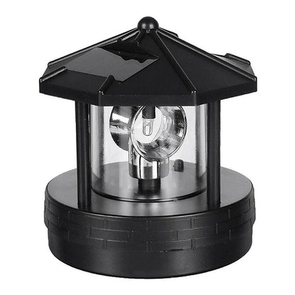 Solar Garden Light Rotating Lighthouse Beacon IP44 Weather-Resistant