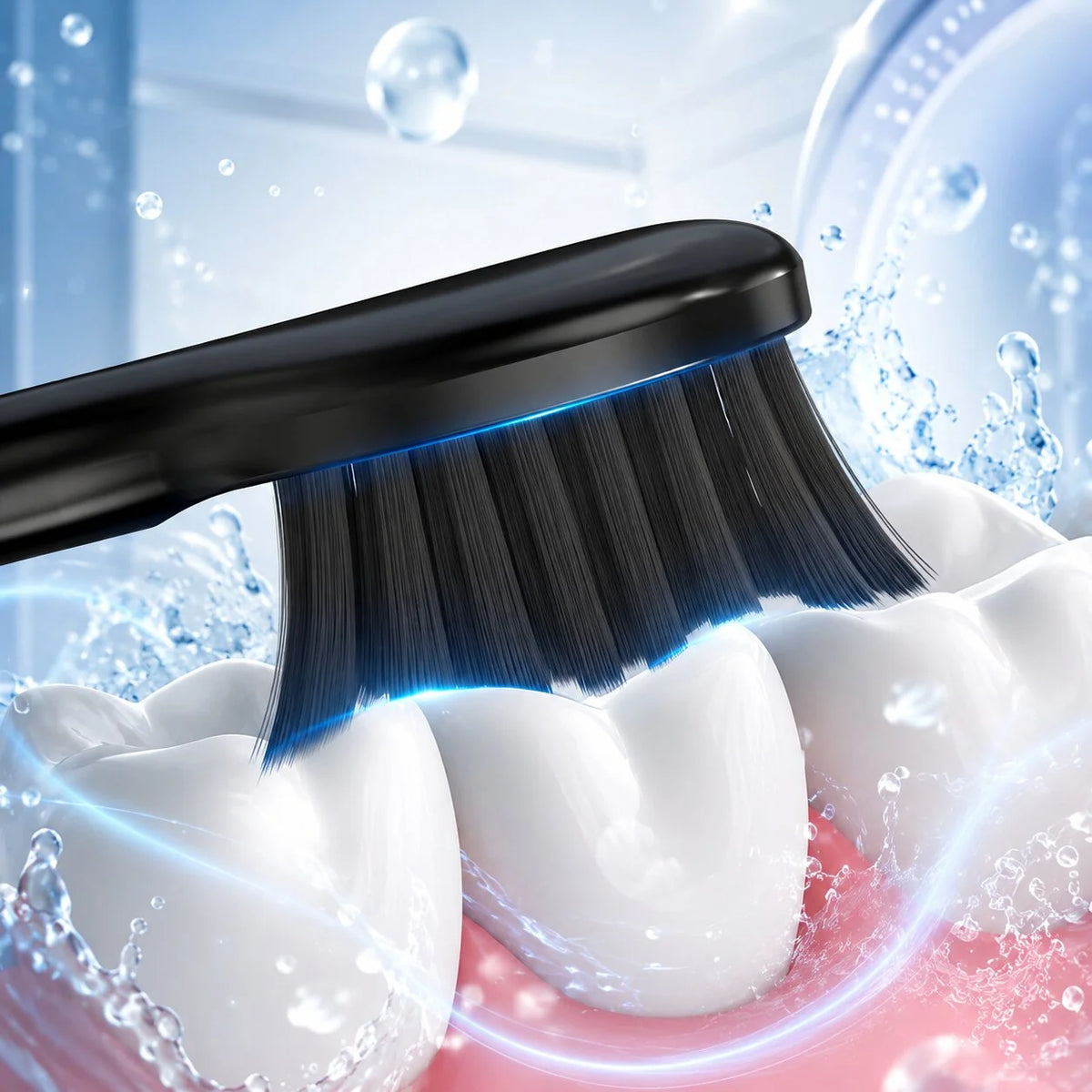 Sonic Toothbrush 5 Modes USB Rechargeable 8 Replacement Heads