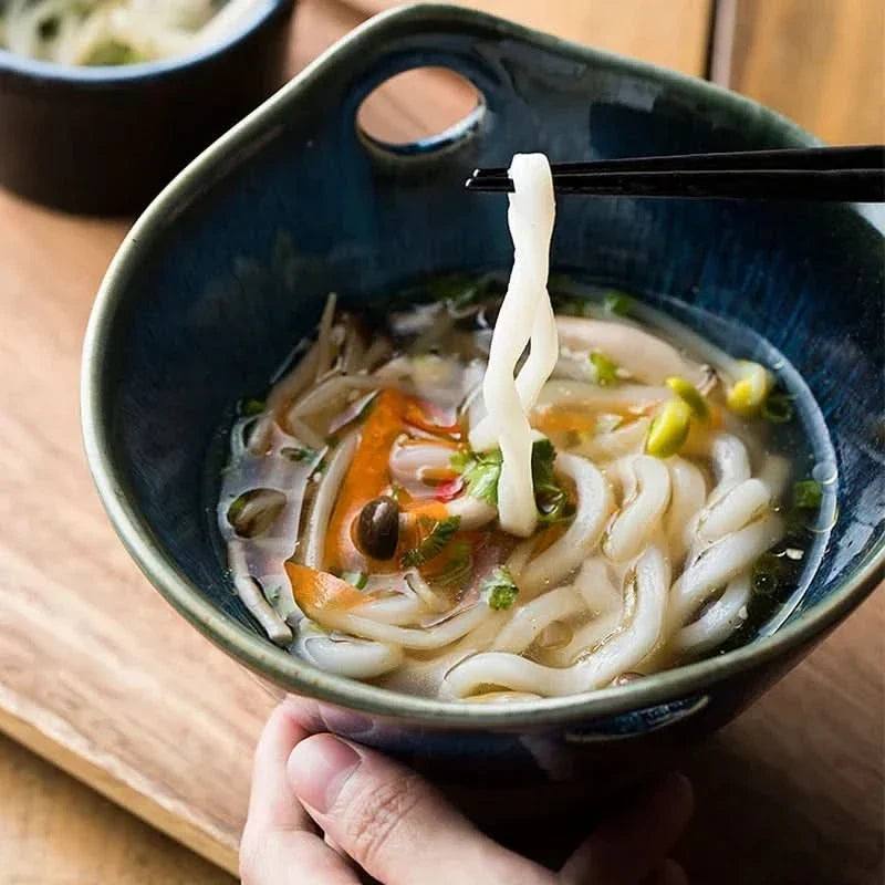 Soup Bowl Heat-Retaining Ceramic Dual Handles Dishwasher-Safe