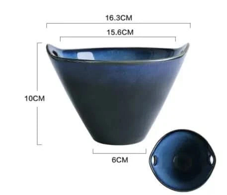 Soup Bowl Heat-Retaining Ceramic Dual Handles Dishwasher-Safe