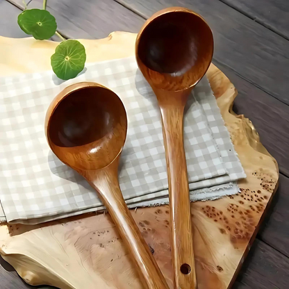 Soup Spoon Wooden Ergonomic Dishwasher-Safe