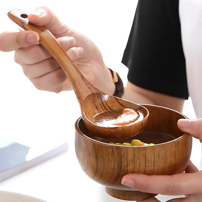 Soup Spoon Wooden Ergonomic Dishwasher-Safe