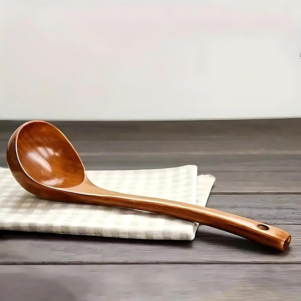 Soup Spoon Wooden Ergonomic Dishwasher-Safe