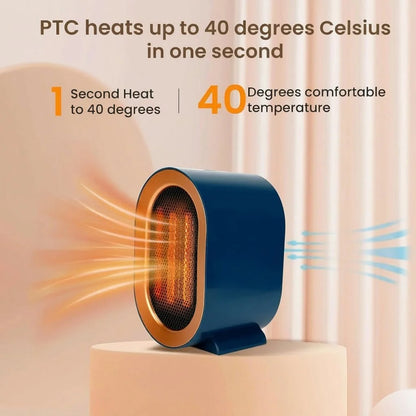 Space Heater Compact Ceramic Overheat Protection