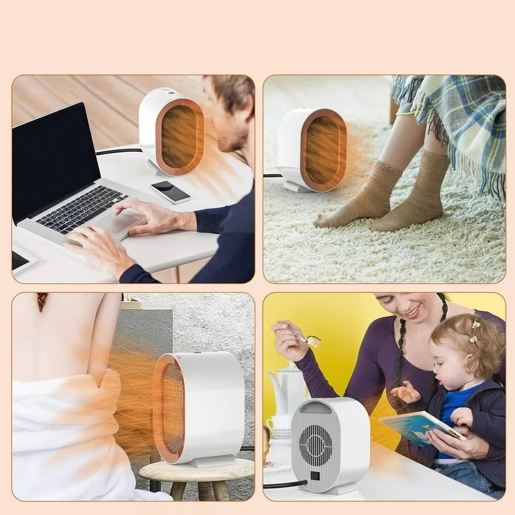 Space Heater Compact Ceramic Overheat Protection