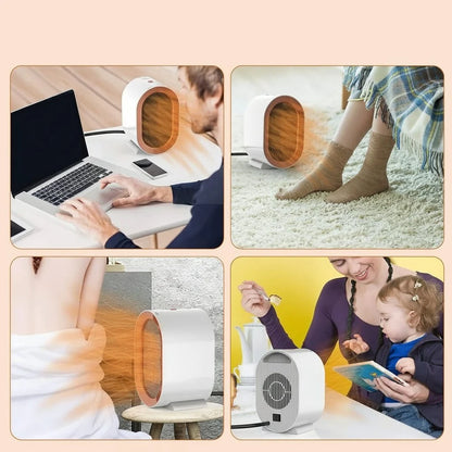 Space Heater Compact Ceramic Overheat Protection