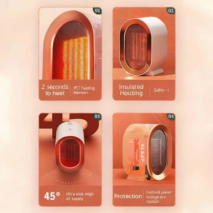 Space Heater Compact Ceramic Overheat Protection