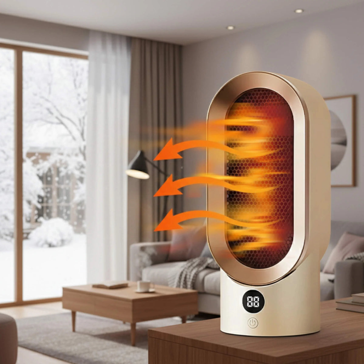 Space Heater Compact Portable Quiet Overheat Protection