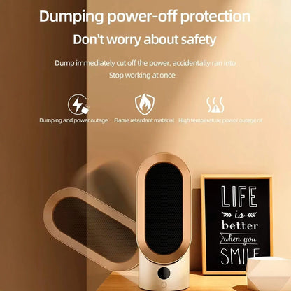 Space Heater Compact Portable Quiet Overheat Protection