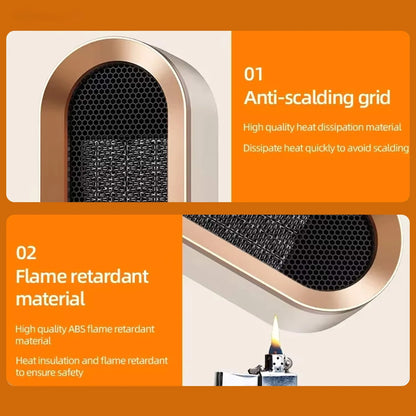 Space Heater Compact Portable Quiet Overheat Protection