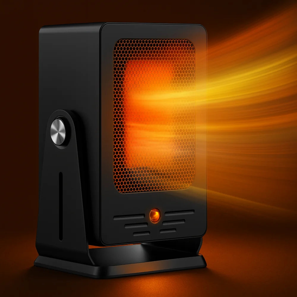 Space Heater Convection Fan Adjustable Thermostat & Overheat Protection