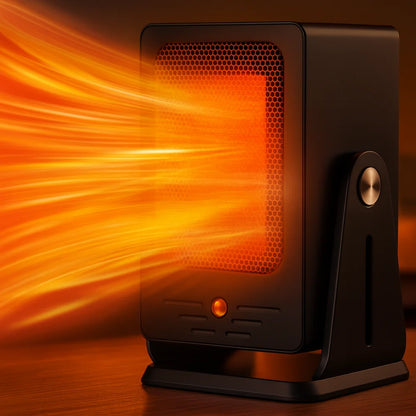 Space Heater Convection Fan Adjustable Thermostat & Overheat Protection