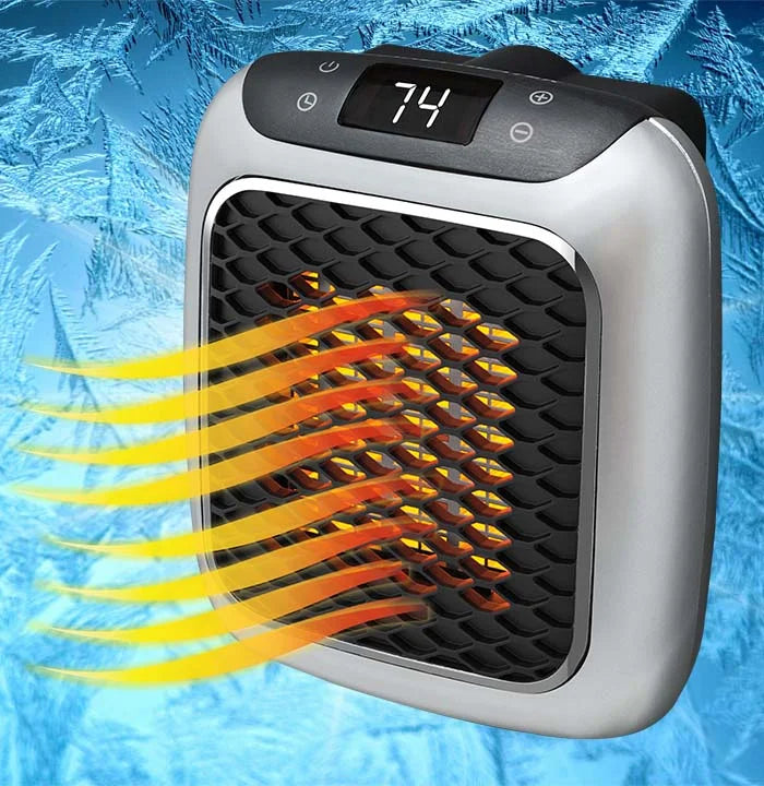 Space Heater Portable Adjustable Timer Tip-Over & Overheat Protection