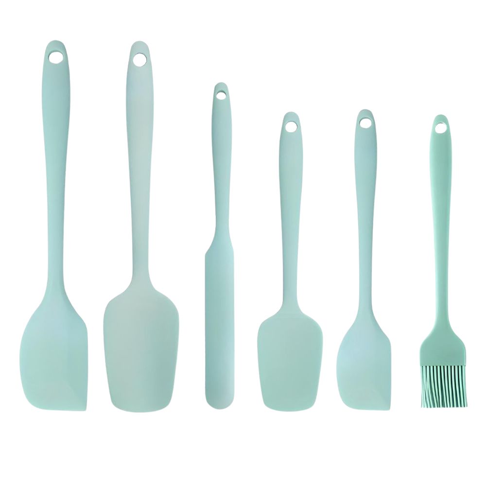 Spatula Set Silicone 6 Piece With Basting Brush
