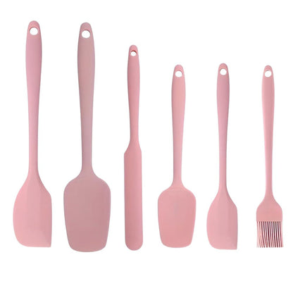 Spatula Set Silicone 6 Piece With Basting Brush