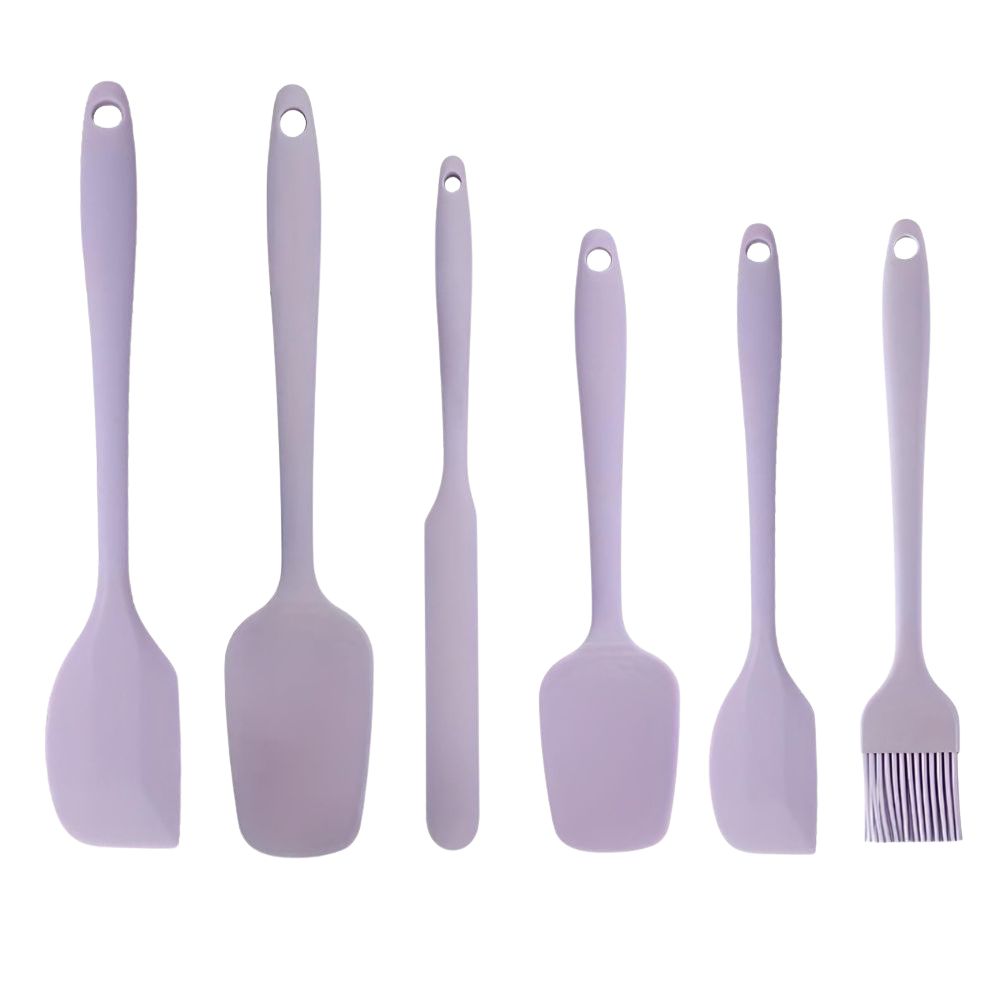 Spatula Set Silicone 6 Piece With Basting Brush