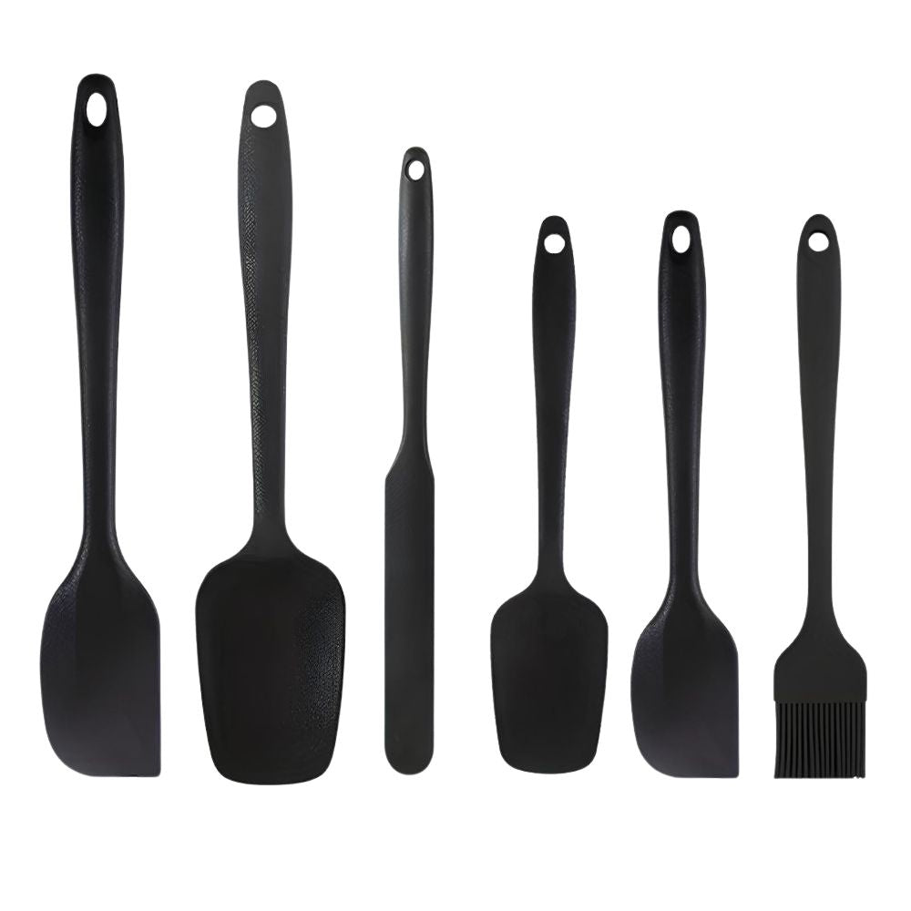 Spatula Set Silicone 6 Piece With Basting Brush
