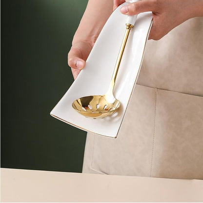 Spoon Rest Porcelain Heat-Resistant & Dishwasher Safe
