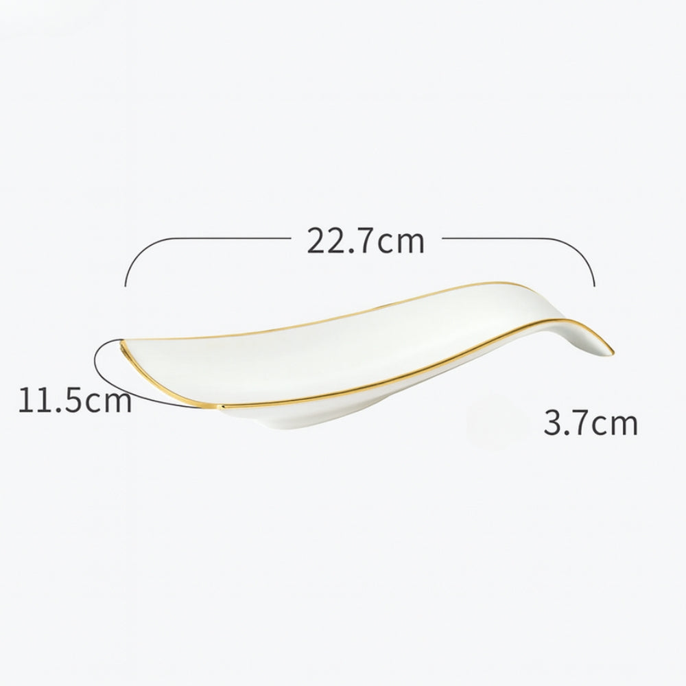 Spoon Rest Porcelain Heat-Resistant & Dishwasher Safe