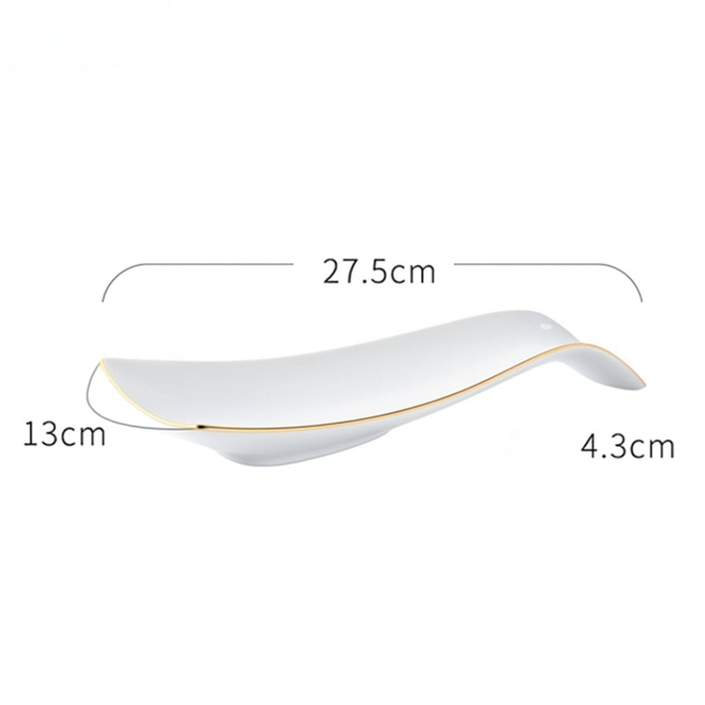 Spoon Rest Porcelain Heat-Resistant & Dishwasher Safe