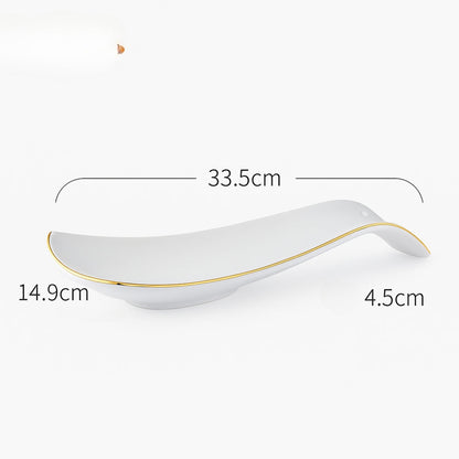Spoon Rest Porcelain Heat-Resistant & Dishwasher Safe