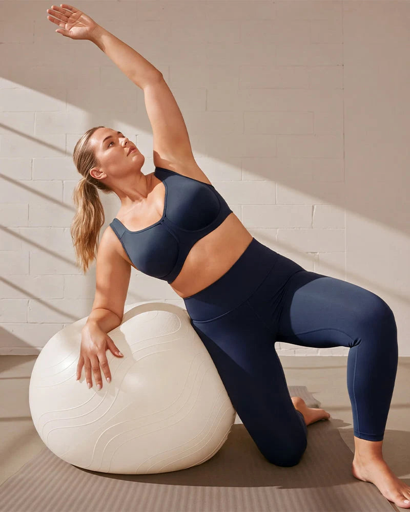 Sports Bra High-Impact Support External Underwire Breathable Mesh Panels