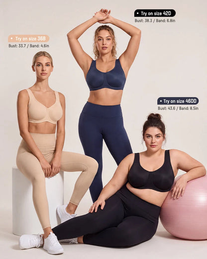 Sports Bra High-Impact Support Outside Underwire