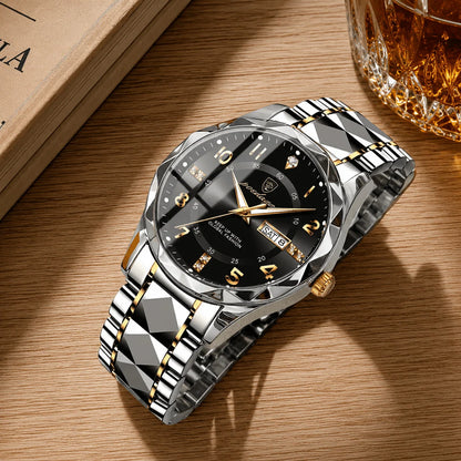 Sports Watch Quartz Movement Titanium Case Water-Resistant to 164 Ft