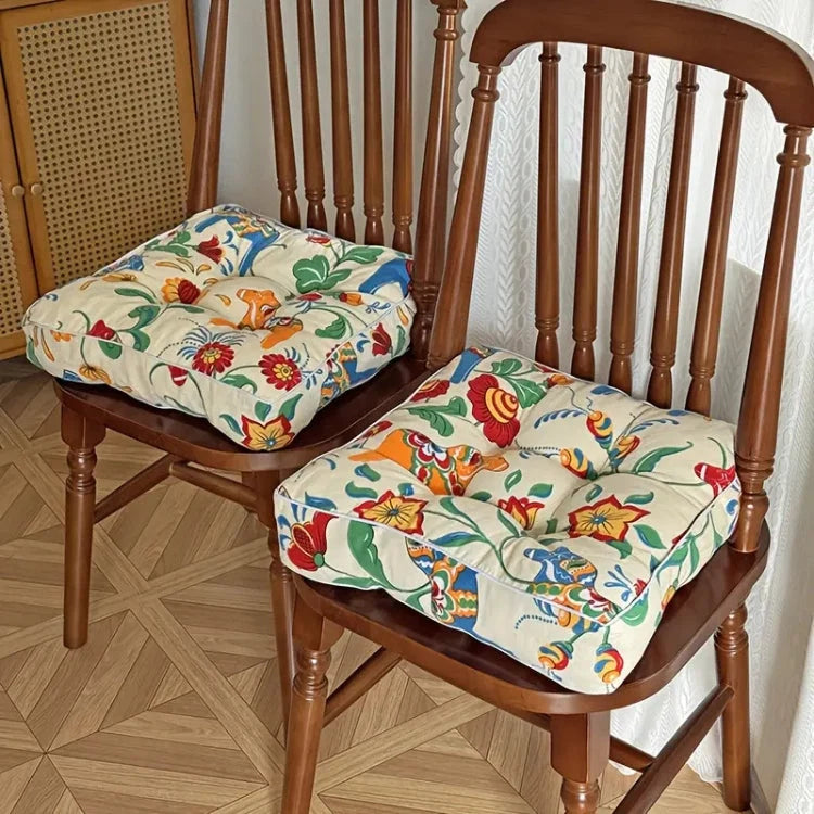 Square Chair Cushion Tufted Microfiber 16 x 16 Inches